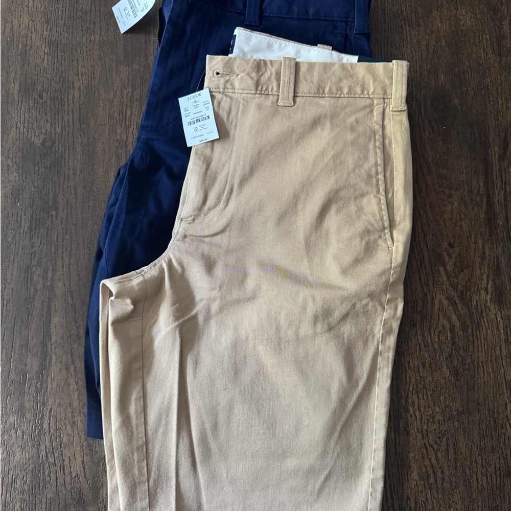 J. Crew Factory Men's Navy and Tan Shorts